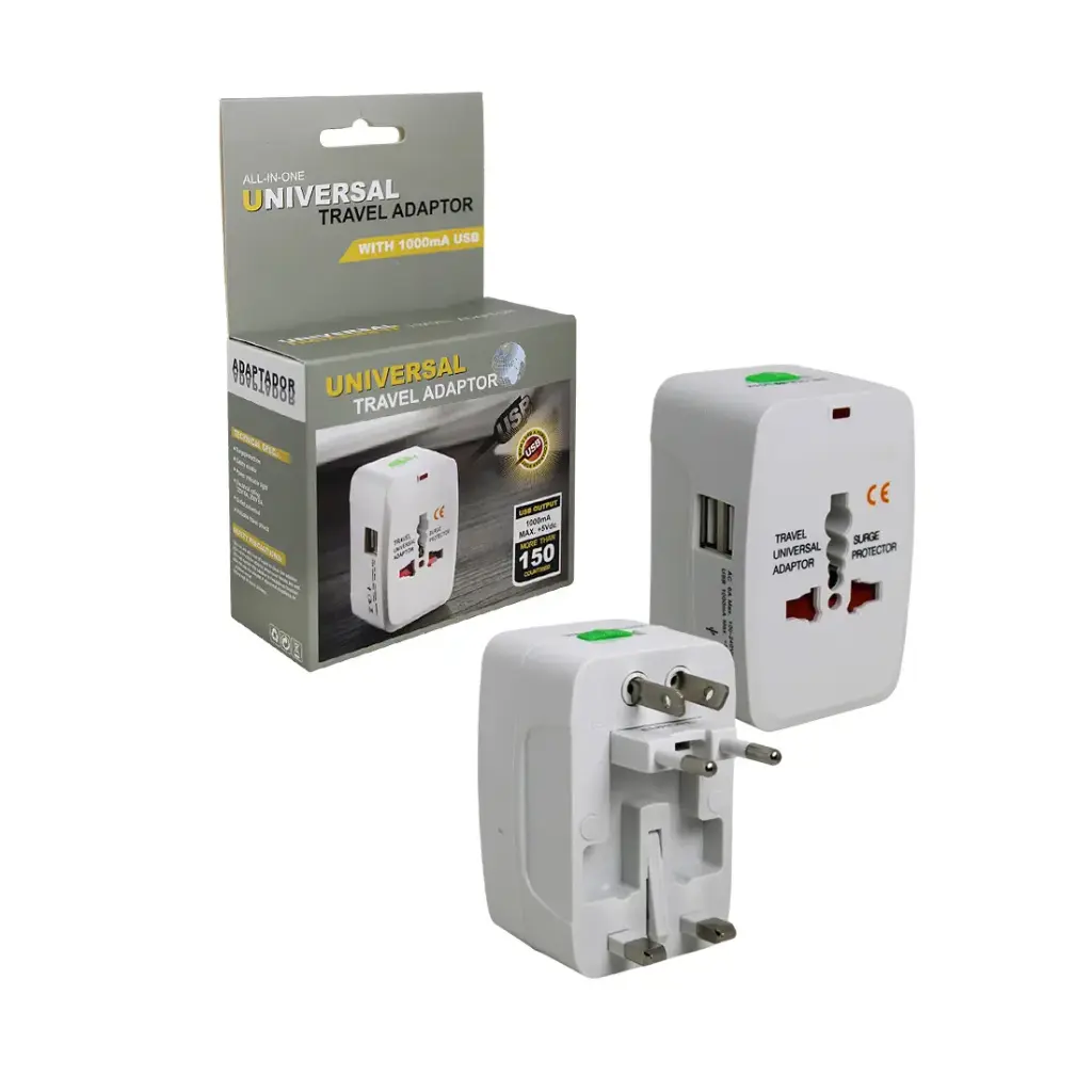 ADAPTADOR UNIVERSAL VIAJERO 110V 220V E/ CJ ( NC6687 / AD-14 )