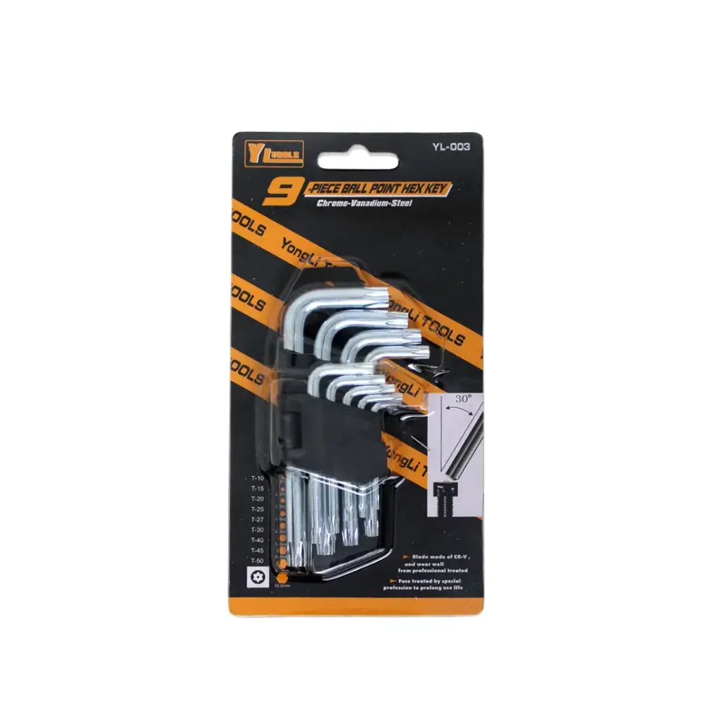 LLAVE TORK HEXAGONAL CHICA x9 e/Bl ( YL-003 )