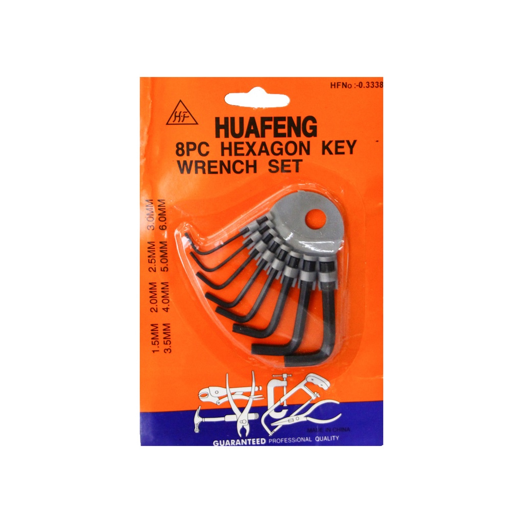 LLAVE ALLEN HEXAGONAL x8 e/Bl ( RJ3375 / RJ3749 )