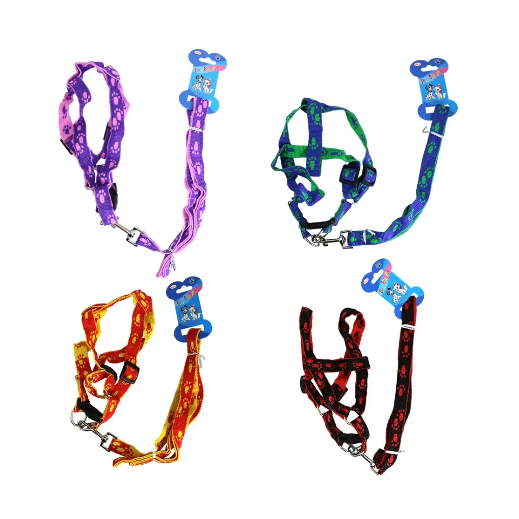 CORREA P/ MASCOTAS C/ PRETAL 2cm x 120cm ( DL17046 )