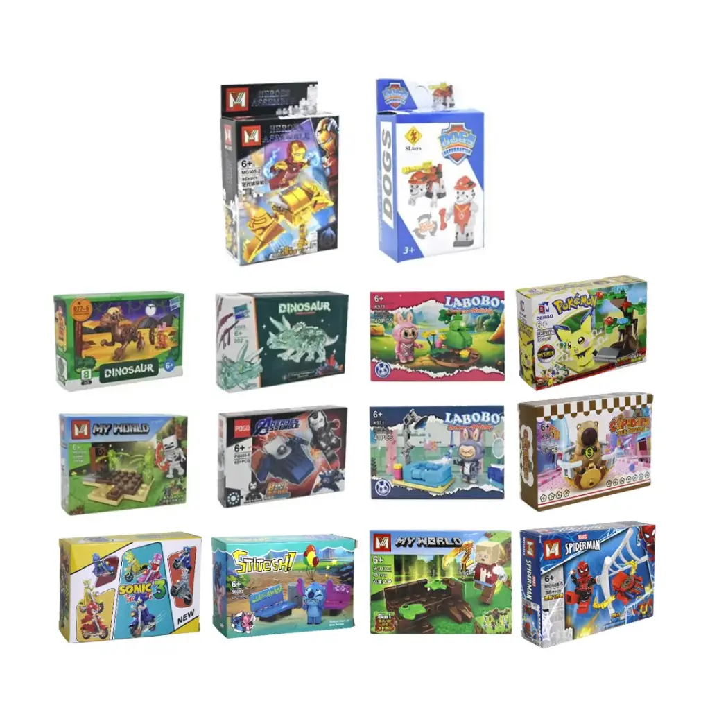 MUÑECO C/ BLOQUES ENCASTRABLES TIPO LEGO CHICO E/ CJ