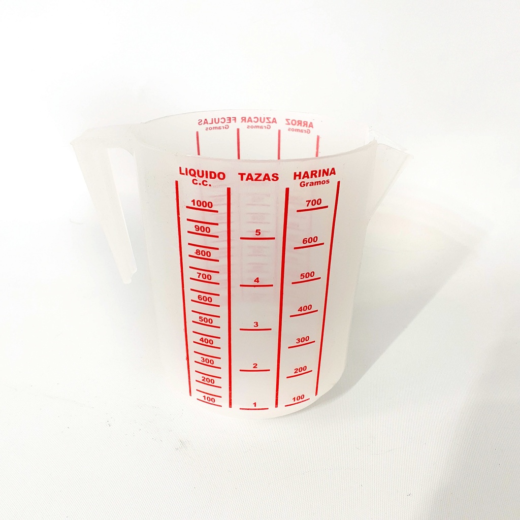 JARRA MEDIDORA PLASTICA 1LTS