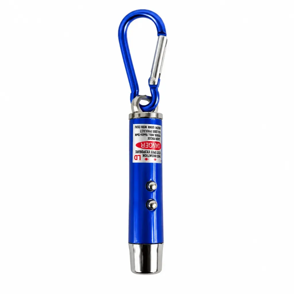PUNTERO LASER LED C/ DETECTOR BILLETES Y MOSQUETON ( NC6240 / LR44 / MA8154 )