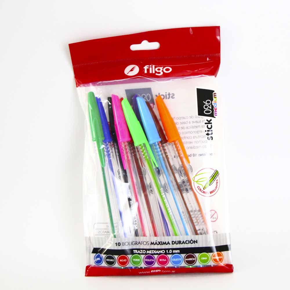 LAPICERAS FILGO STICK X10 E/BO ( SK10-F10 )