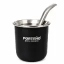 MATE PORTEÑO ACERO C/ BOMBILLA E/ CJ ( 1097 / 1099 )