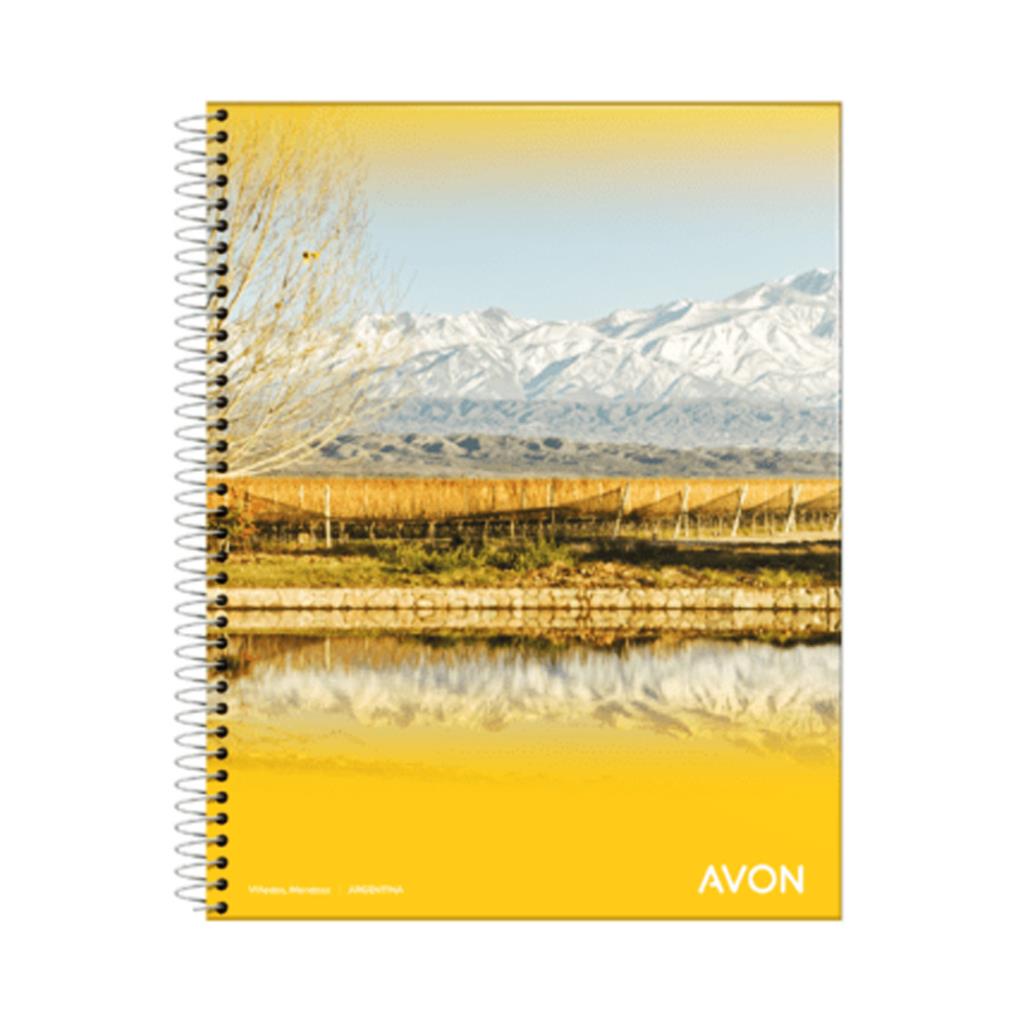 &CUADERNO AVON A4 C/ ESPIRAL x 84HJS CUADRICULADAS