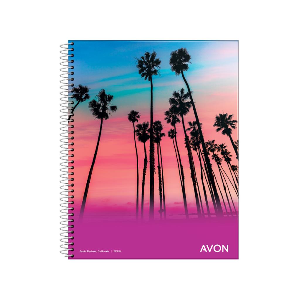 &CUADERNO AVON 16 X 21CM C/ ESPIRAL 46HJS CUADRICULADO ( 3336 / 495 )