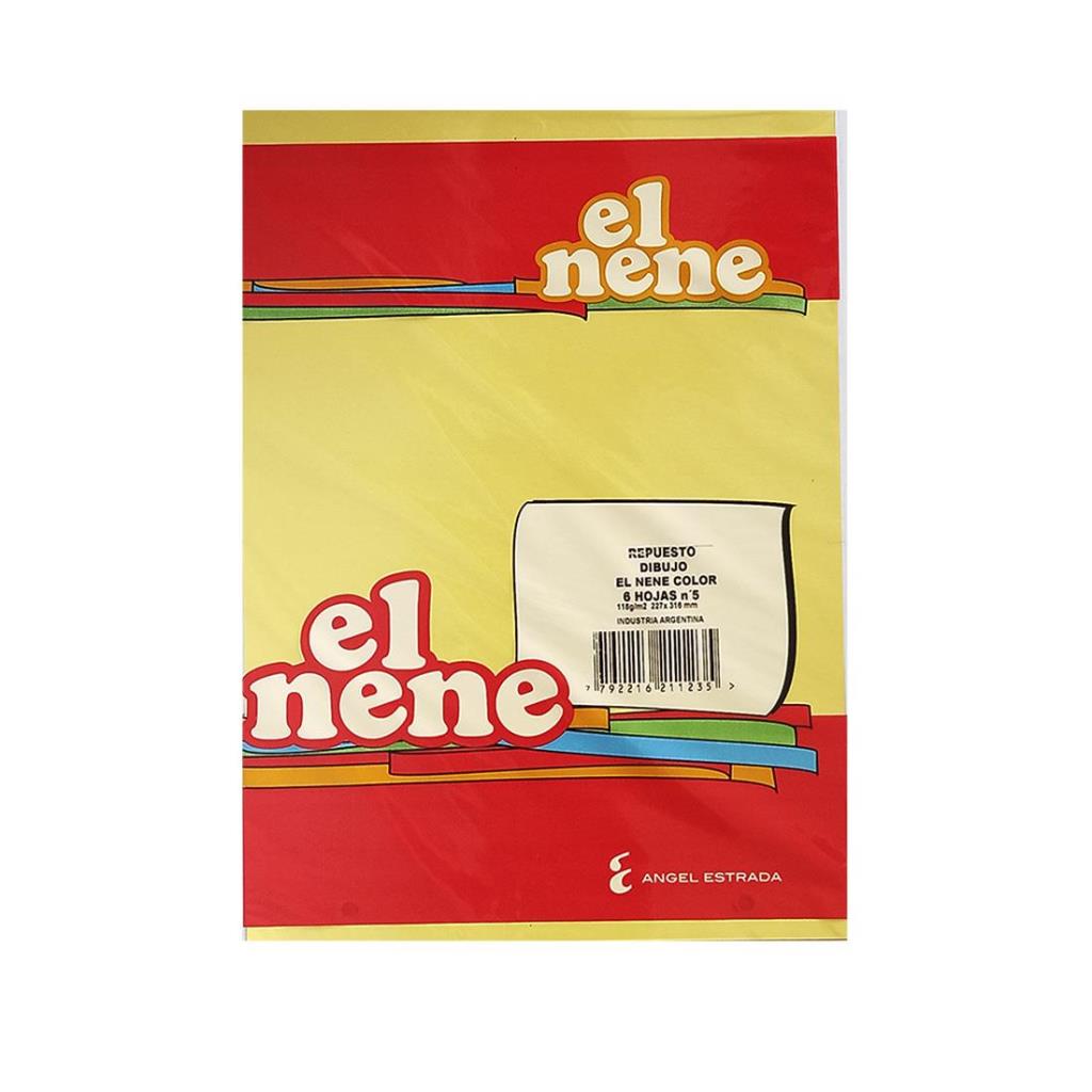 REPUESTO DE DIBUJO EL NENE Nº5 COLOR x 6HJS