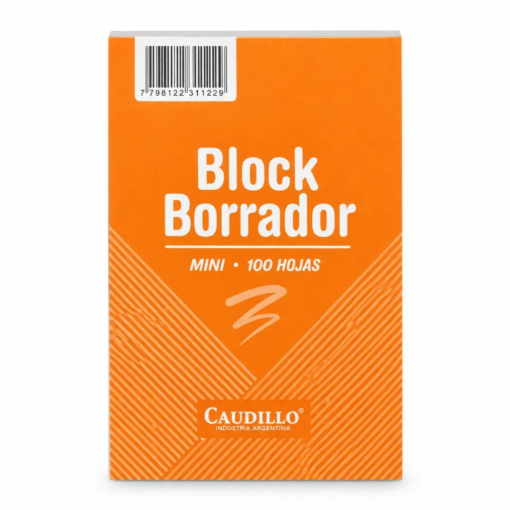 BLOCK BORRADOR MINI CAUDILLO 13 X 8CM X 100HJS ( 0116 )