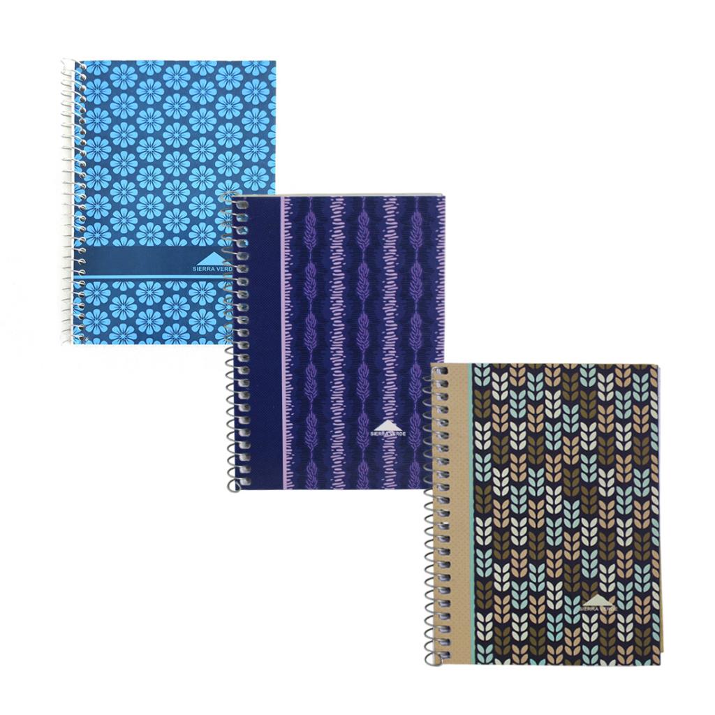 LIBRETA C/ ESPIRAL SIERRA VERDE N°60 X40 HJS RAYADA
