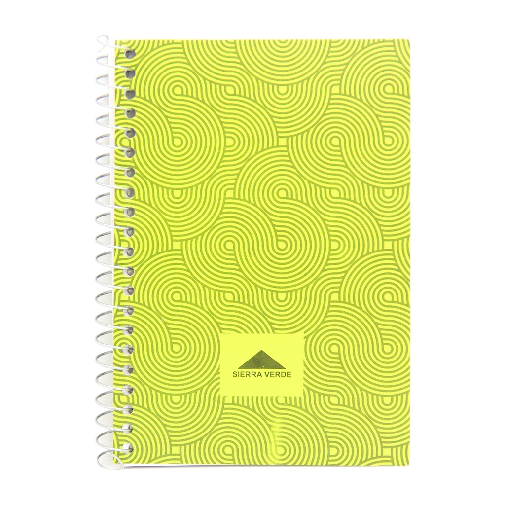 LIBRETA C/ ESPIRAL SIERRA VERDE N°40 C/ INDICE X40 HJS RAYADA ( 40.40 )