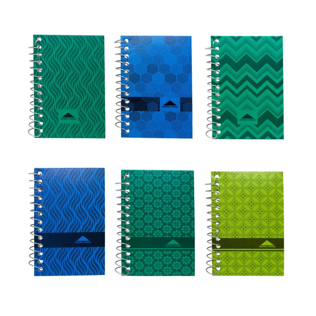 LIBRETA C/ ESPIRAL SIERRA VERDE N°10 X40 HJS RAYADA