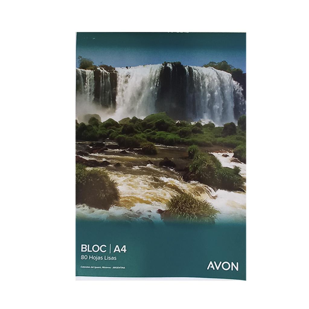 &BLOCK AVON A4 x 80HJS LISO ( 7398 )
