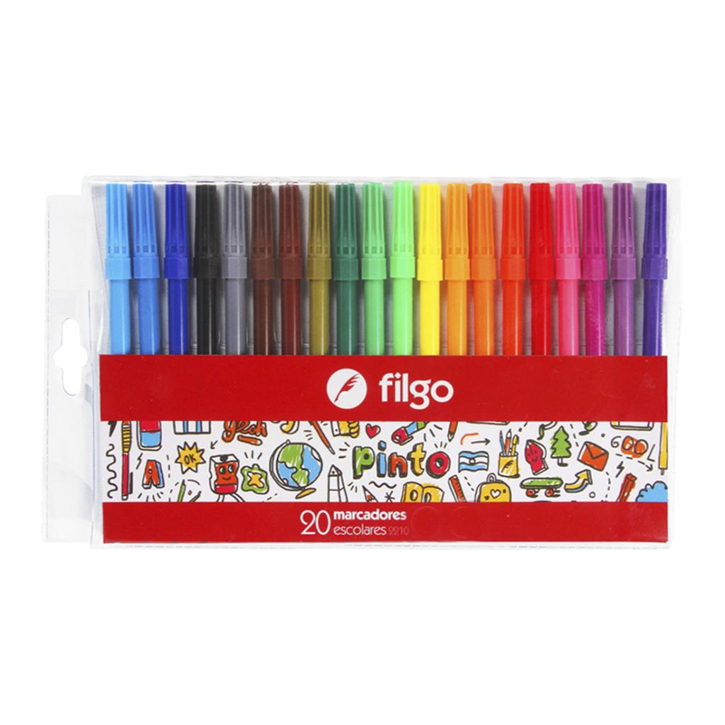 MARCADOR ESCOLAR FILGO PINTO 210 x20 e/Bl ( CM2210-E20 )