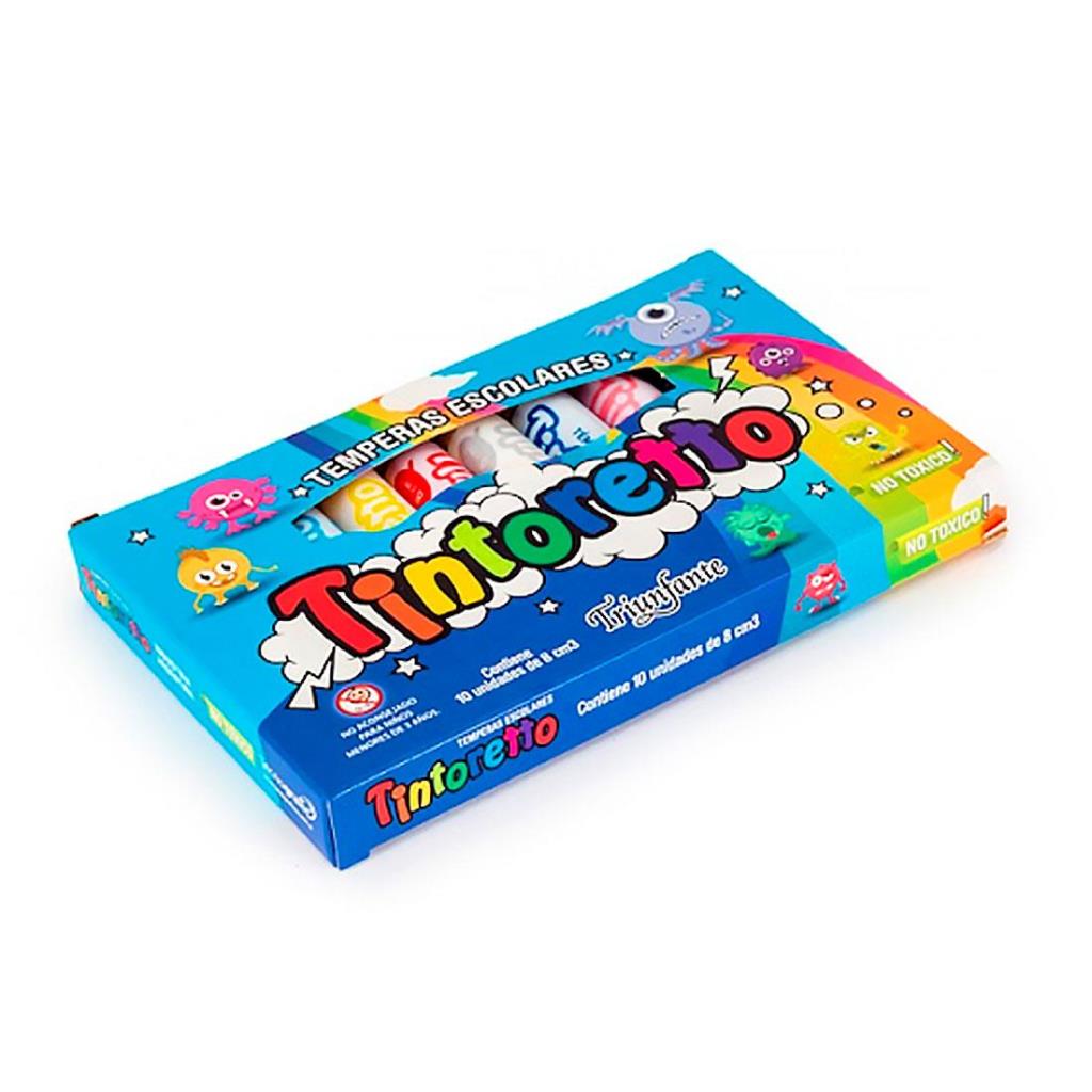 TEMPERA TINTORETTO POMO 8ML COLOR X10 E/ CJ