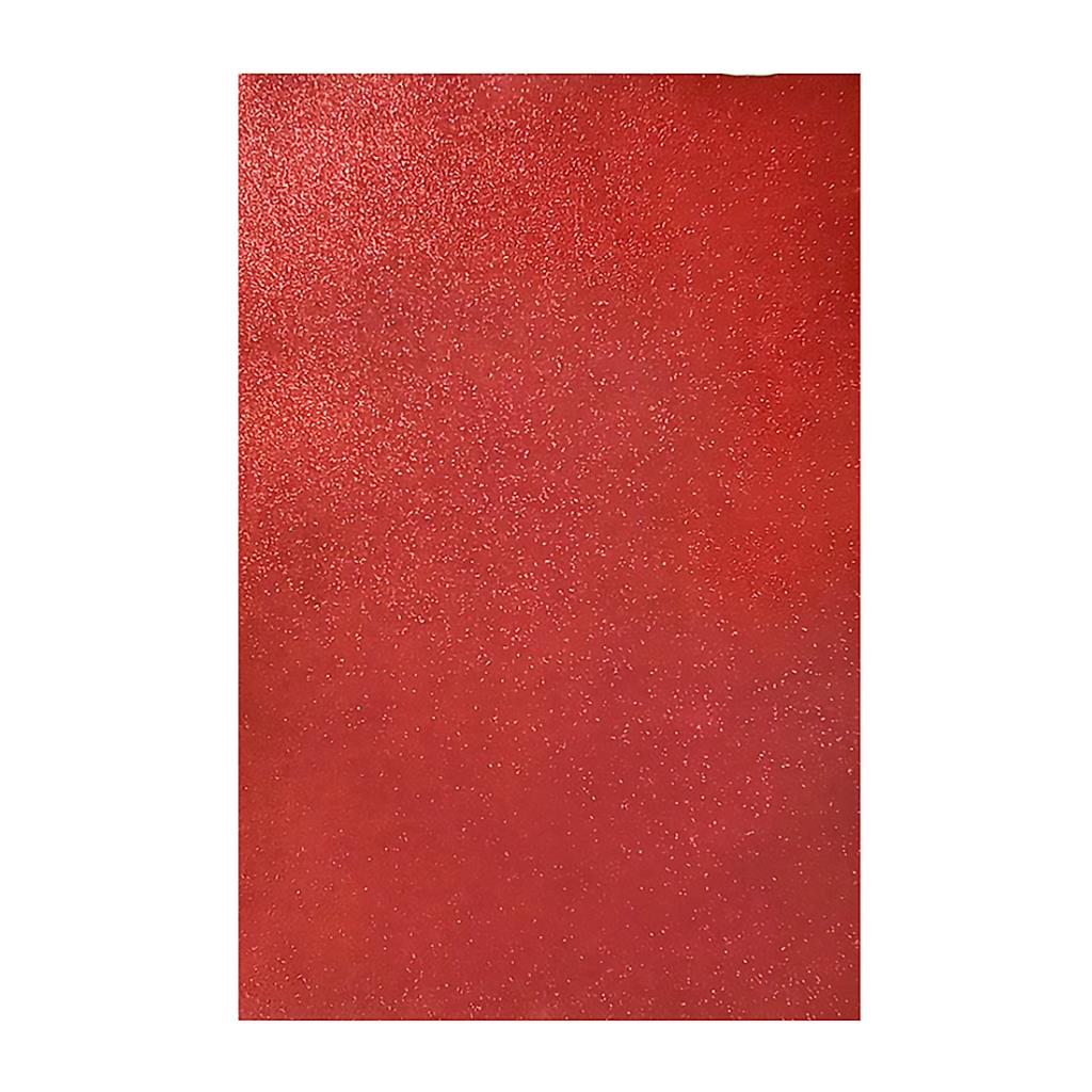 GOMA EVA GLITTER ROJA 40CM X 60CM