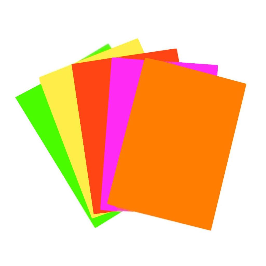 &*CARTULINA FLUO 45 x 63cm