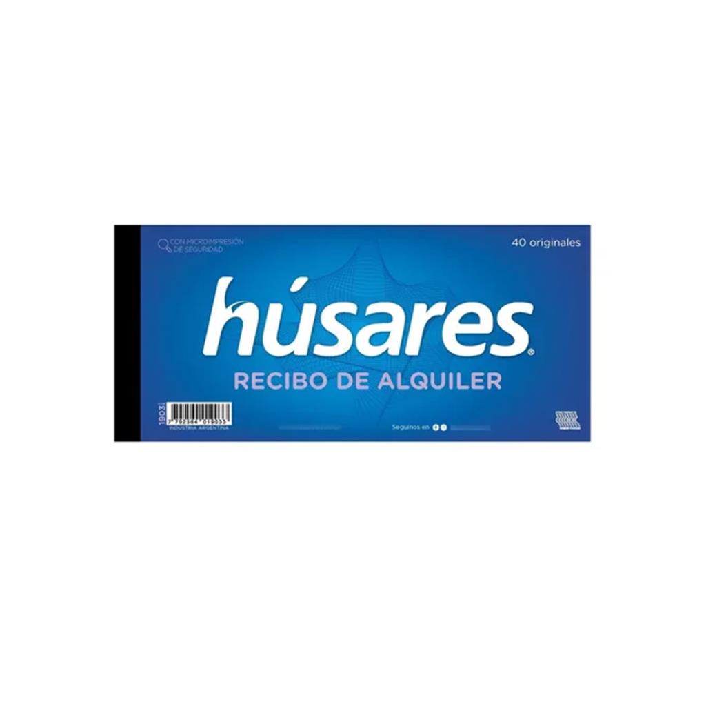 TALONARIO RECIBI HUSARES X40 ( 1901 )