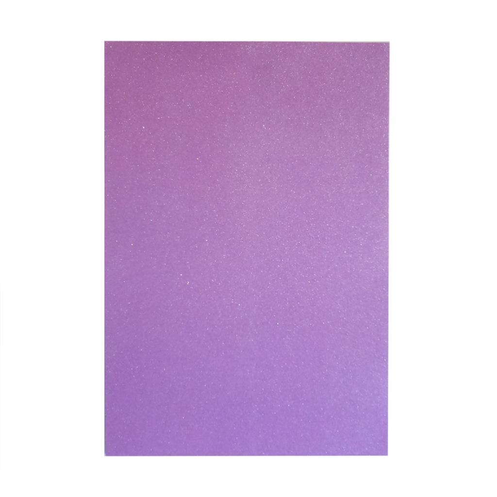 GOMA EVA GLITTER LILA 40 X 60CM