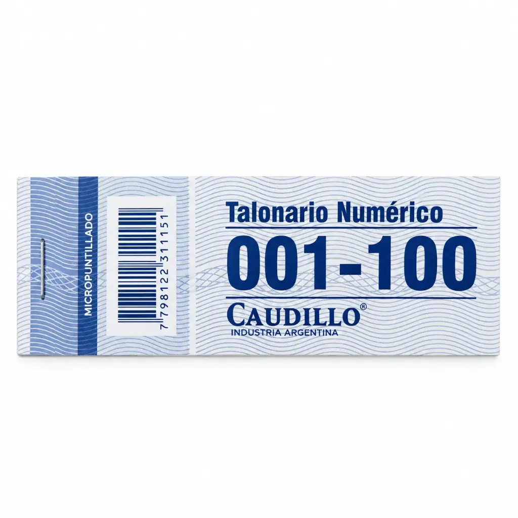 TALONARIO NUMEROS DEL 1 AL 100 ( 233 )
