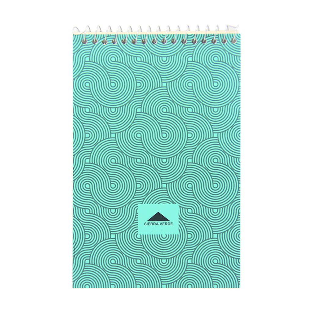 LIBRETA C/ ESPIRAL SUPERIOR SIERRA VERDE N°60 X50 HJS RAYADA