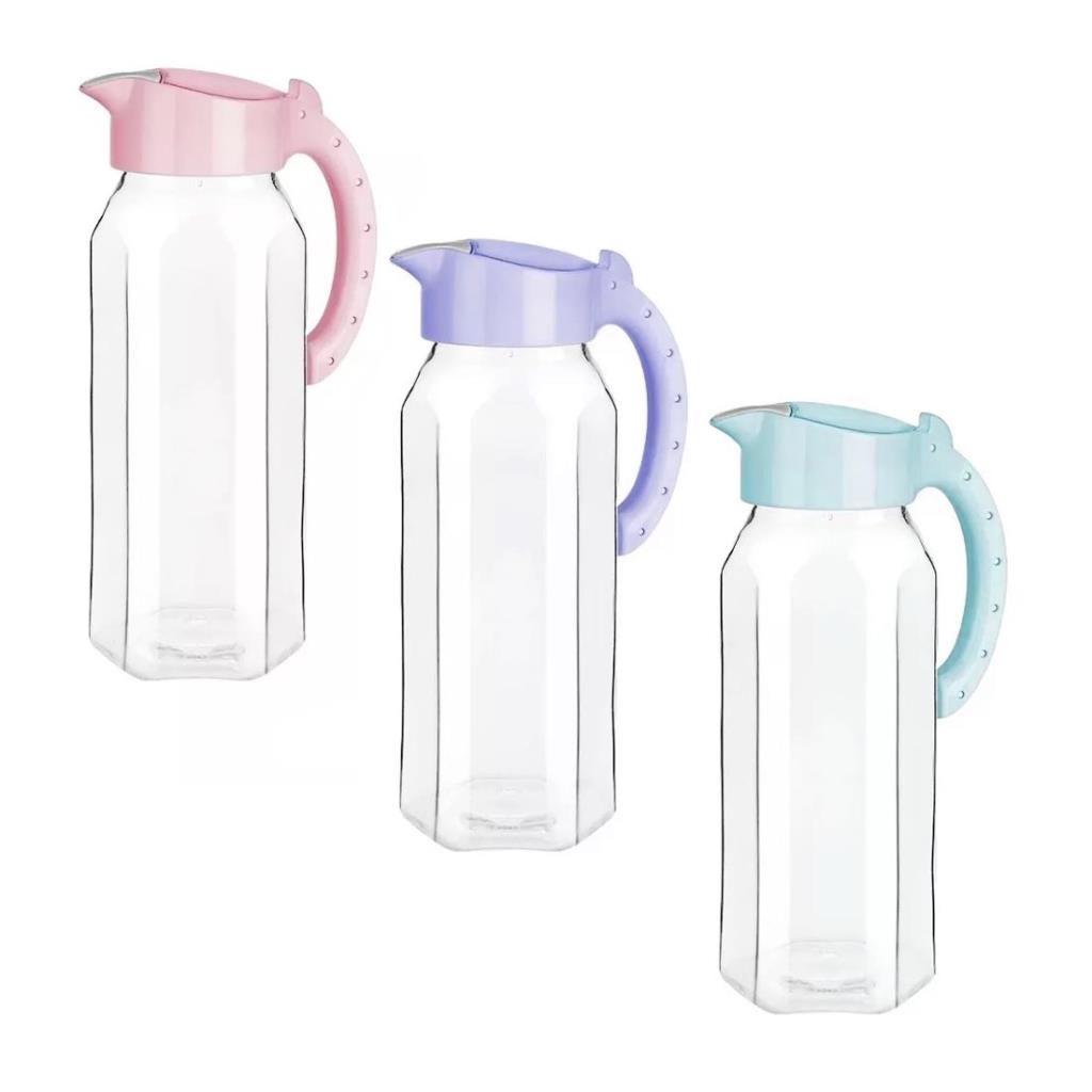 JARRA DE VIDRIO C/ TAPA PASTEL 1.5LT ( KC-102 )