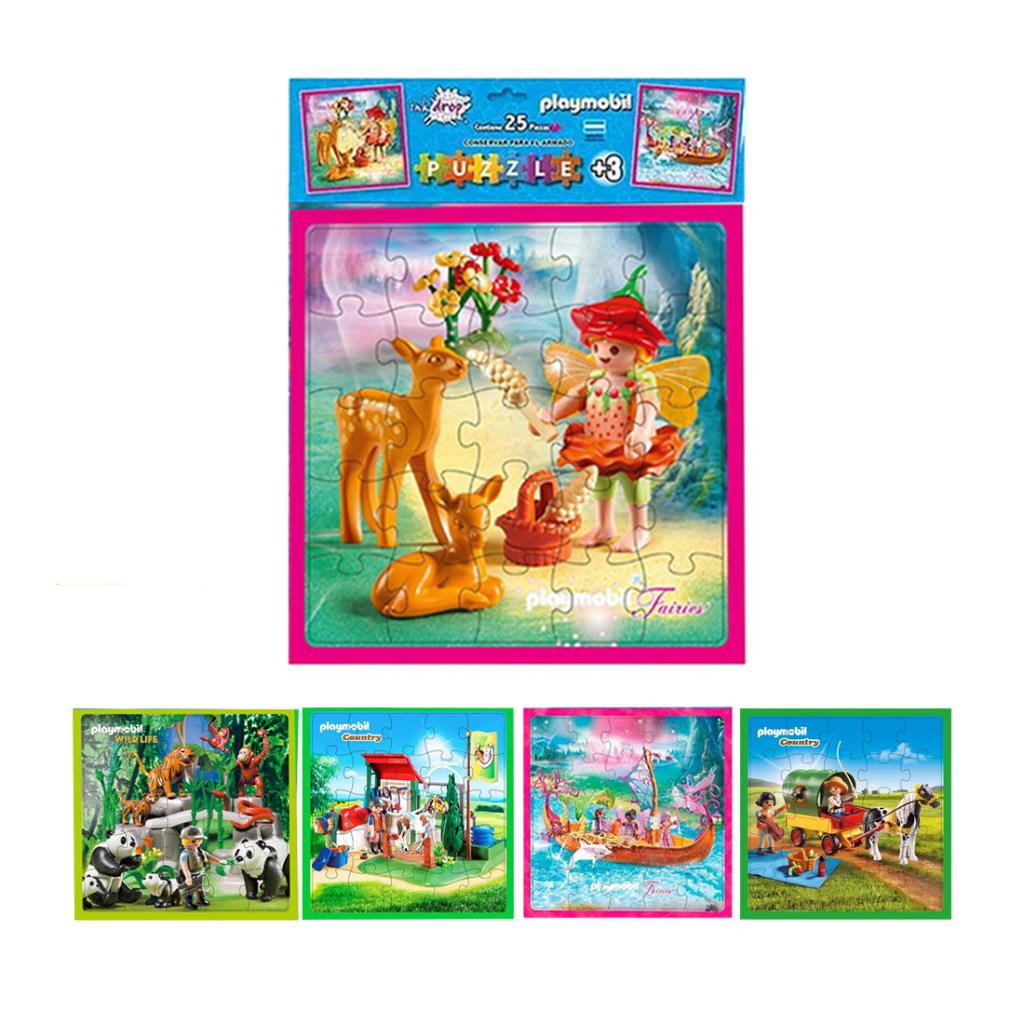 ROMPECABEZAS SPEED FAST/PLAYMMOBIL X25 PZS