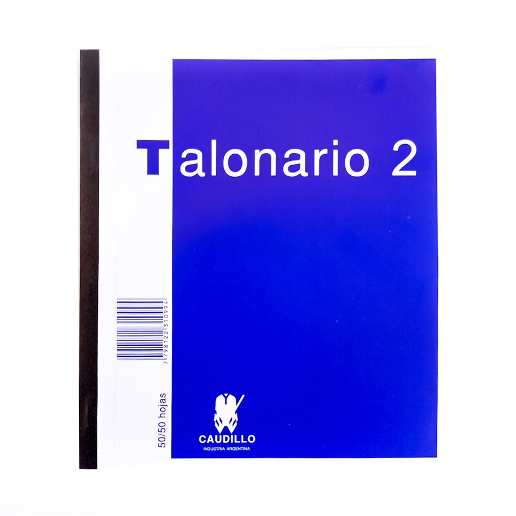 TALONARIO REMITO CAUDILLO C/ DUPLICADO 16x19cm x50hjs (1102)