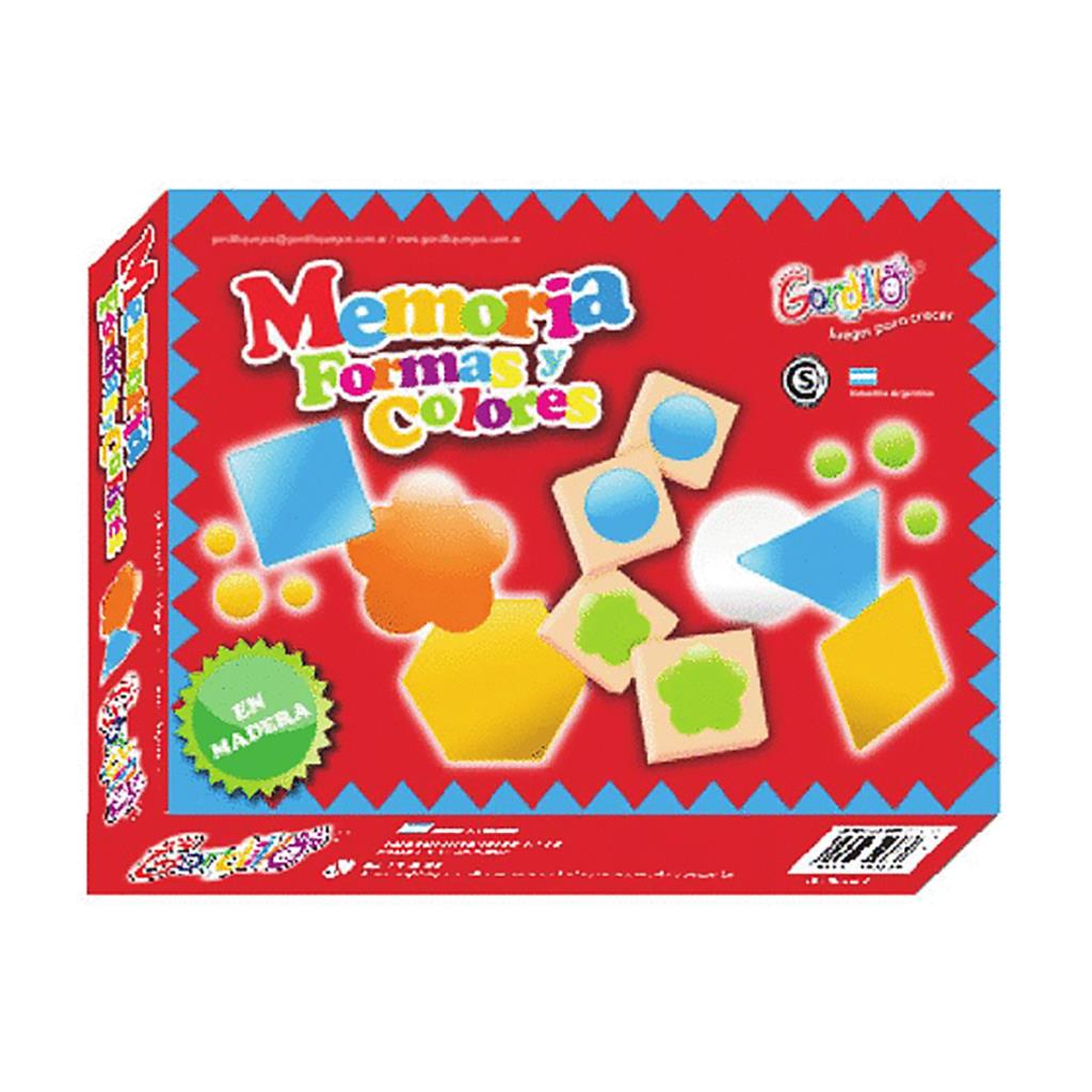 JUEGO DE MEMORIA FORMAS Y COLORES DE MADERA E/CJ (MES-MEM-6)