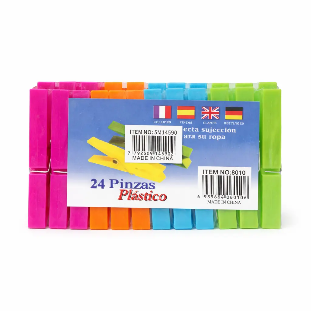 BROCHE PLASTICO P/ ROPA X24 E/ BO ( 5M14590 / 8010 )