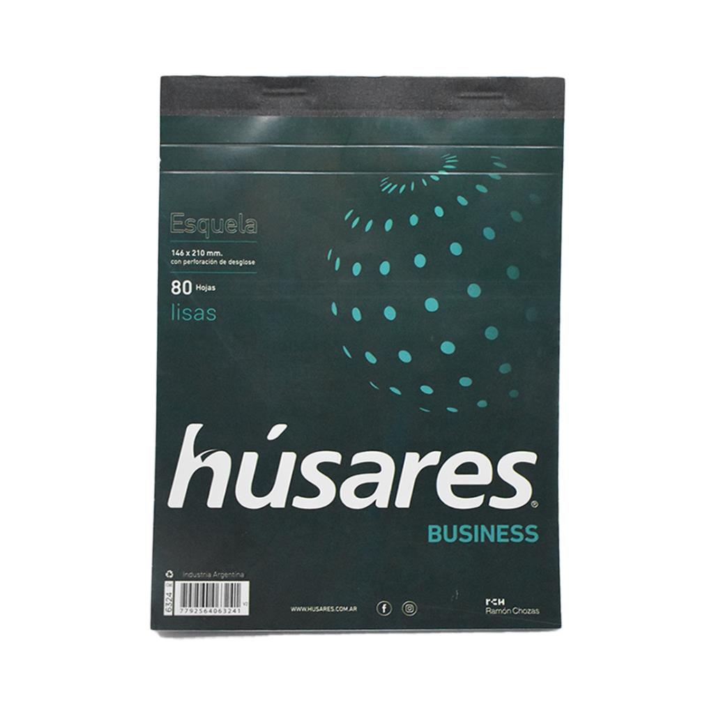 BLOCK HUSARES ESQUELA 80hjs LISO (6324)