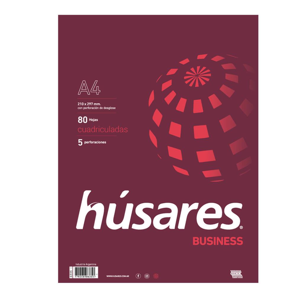 BLOCK A4 HUSARES CUADRICULADO 80HJS ( 6335 )