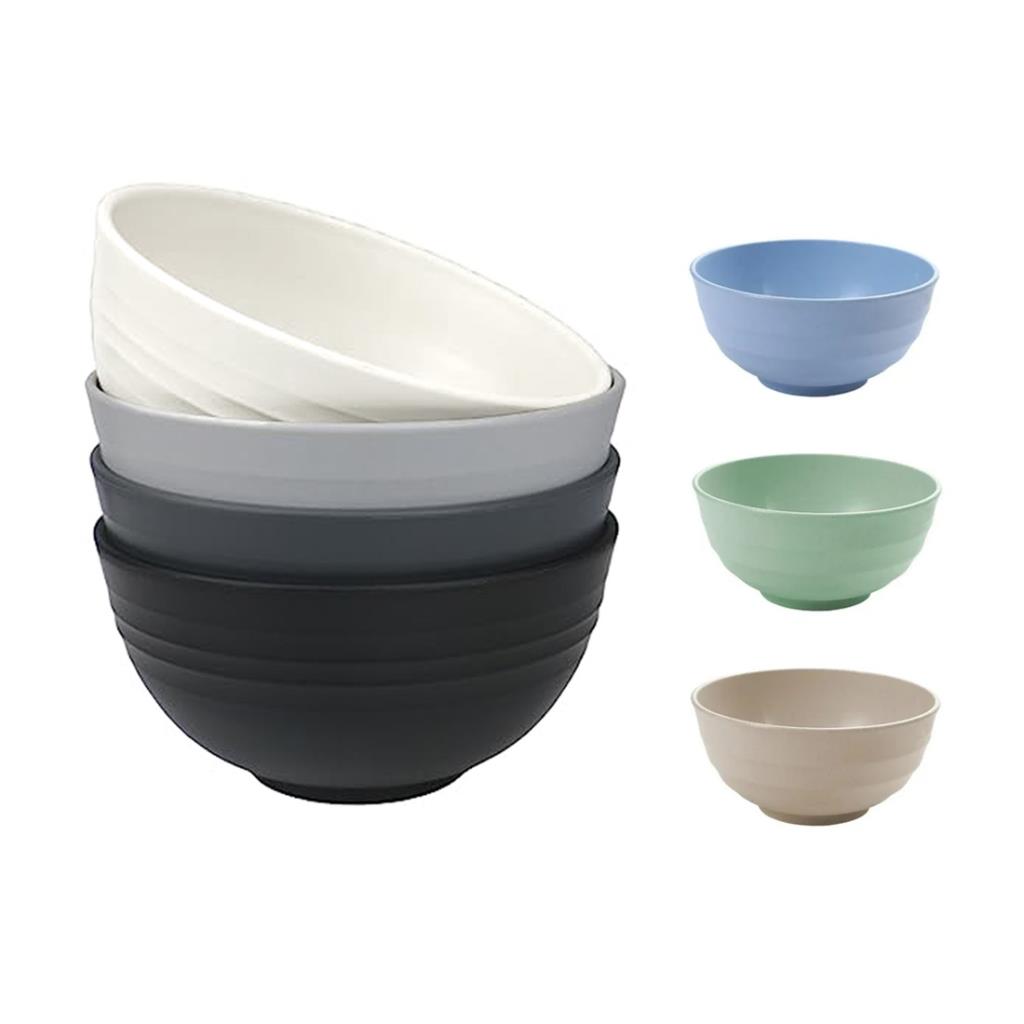 BOWL PLASTICO POKE CLASICO-BAMBU 22.5CM ( 6475 )