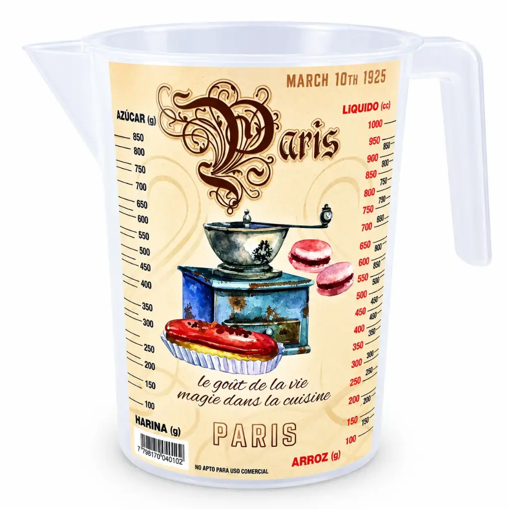 JARRA MEDIDORA PLASTICA DISEÑO