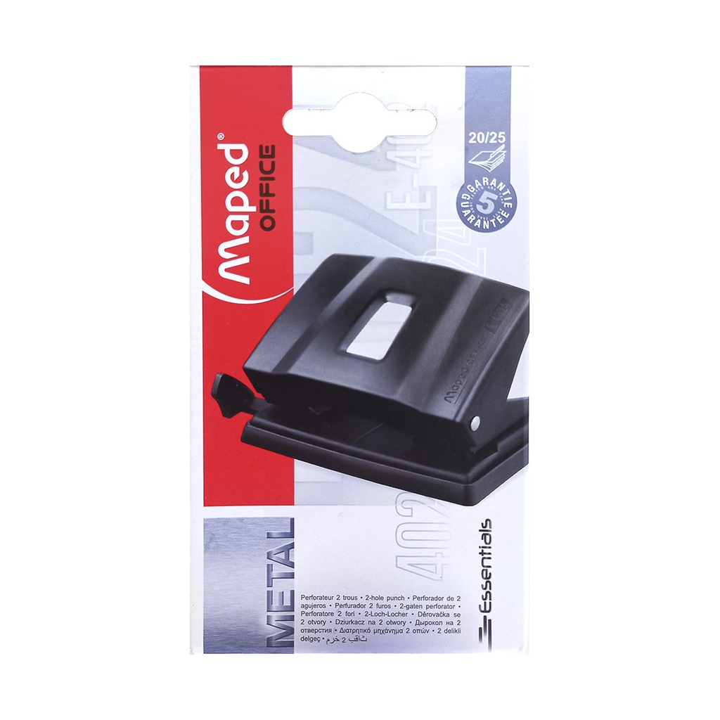 PERFORADORA MAPED ESSENTIALS METAL 20HJS E/ CJ ( E-4024 / 402411 )