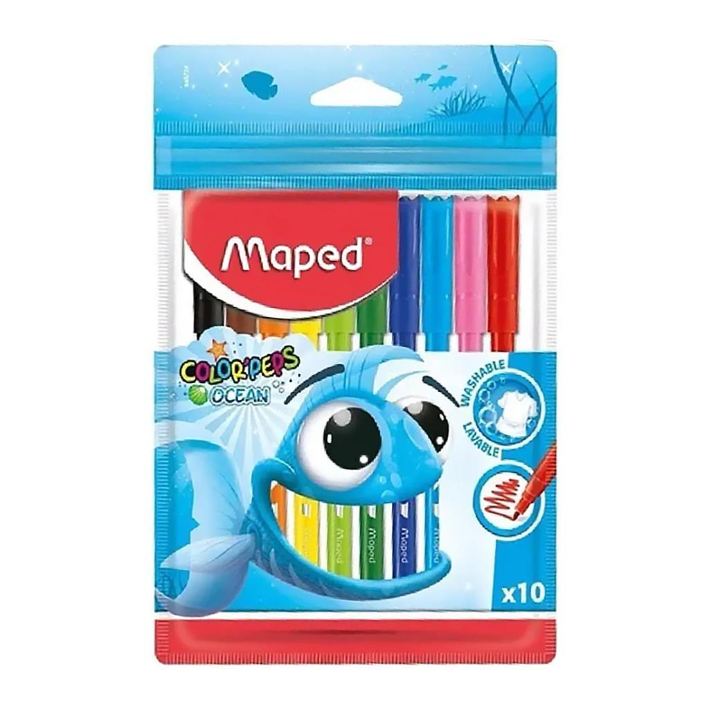 MARCADOR MAPED OCEAN X10 E/ BO ( SP84572402 / 845724ZM )