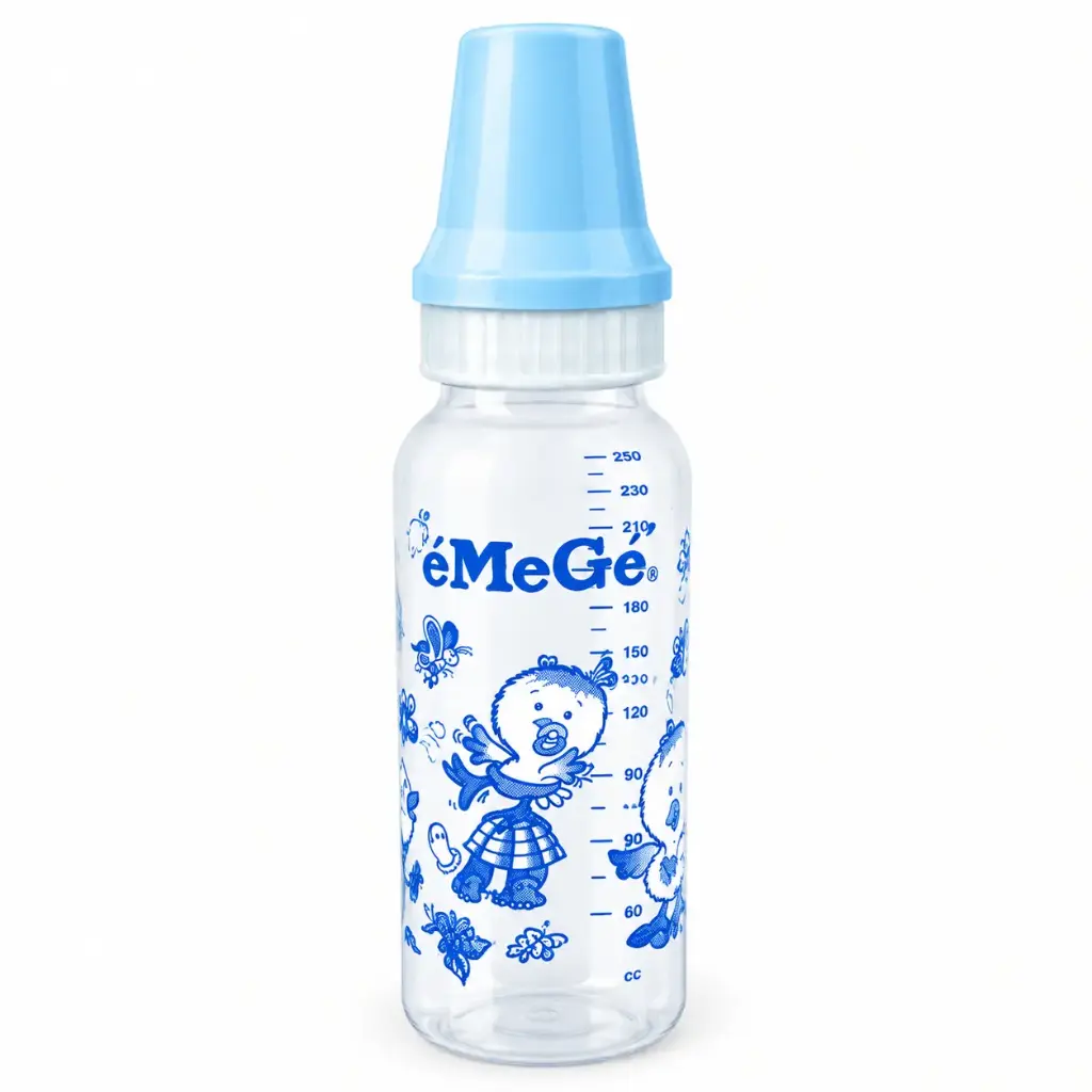 MAMADERA PLASTICA DISEÑO POLLITO 250ML