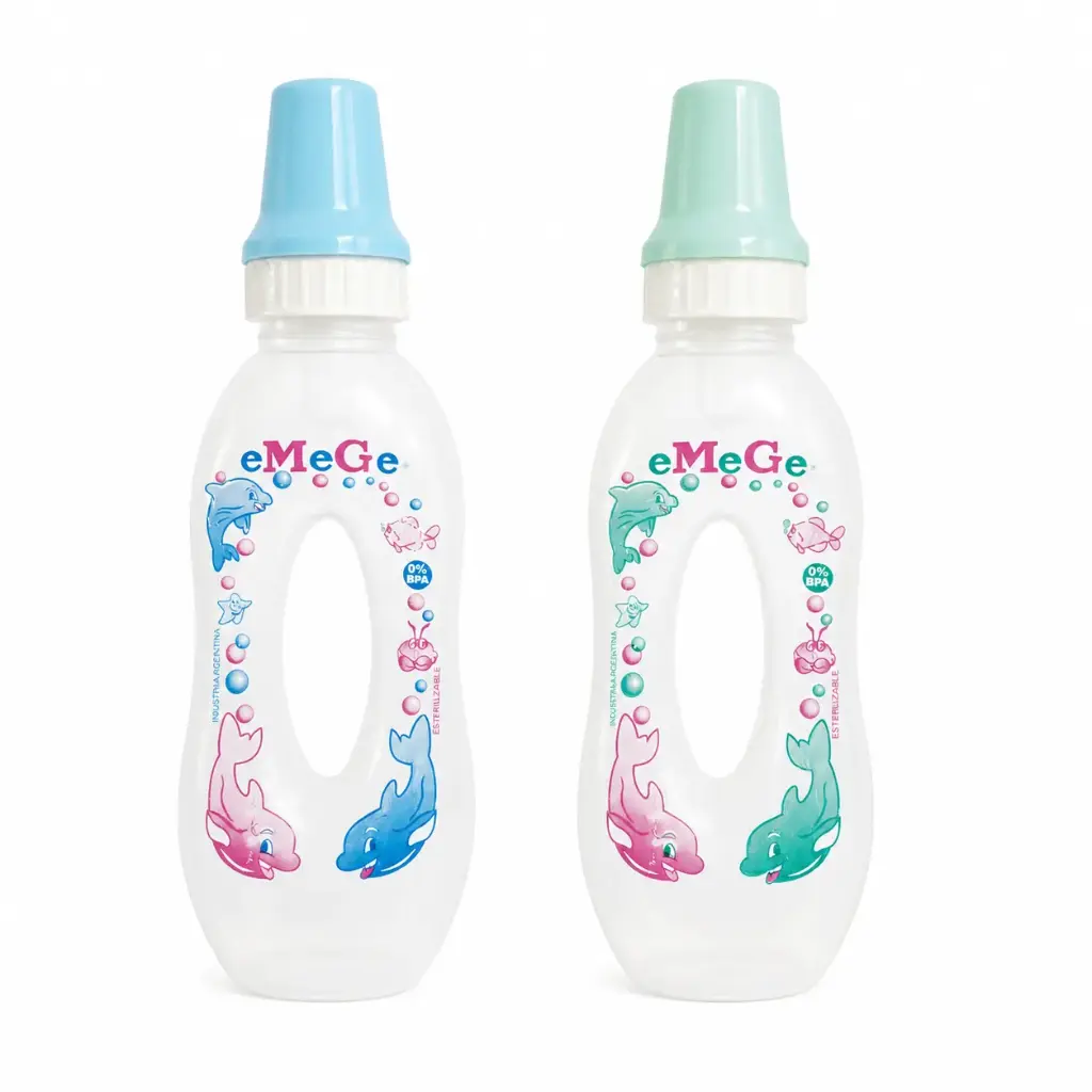 MAMADERA PLASTICA TOMA SOLITO ESTAMPADA 250ML ( 124 / 144 )