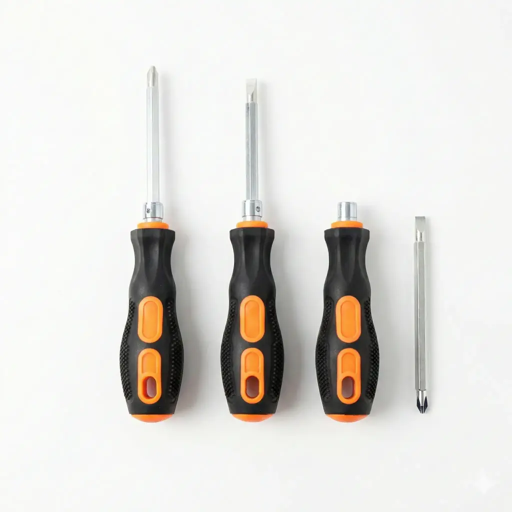 DESTORNILLADOR DOBLE PUNTA PHILIPS/PLANO MANGO GOMA ( NC6450 )