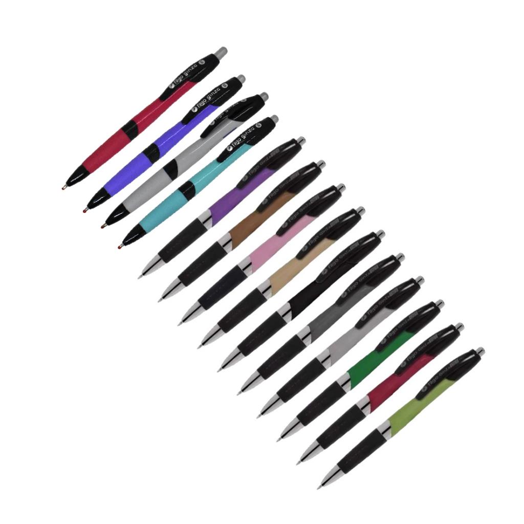 BOLIGRAFO FILGO RETRACTIL GINZA 1.0mm NEGRO ( GN10-001 )