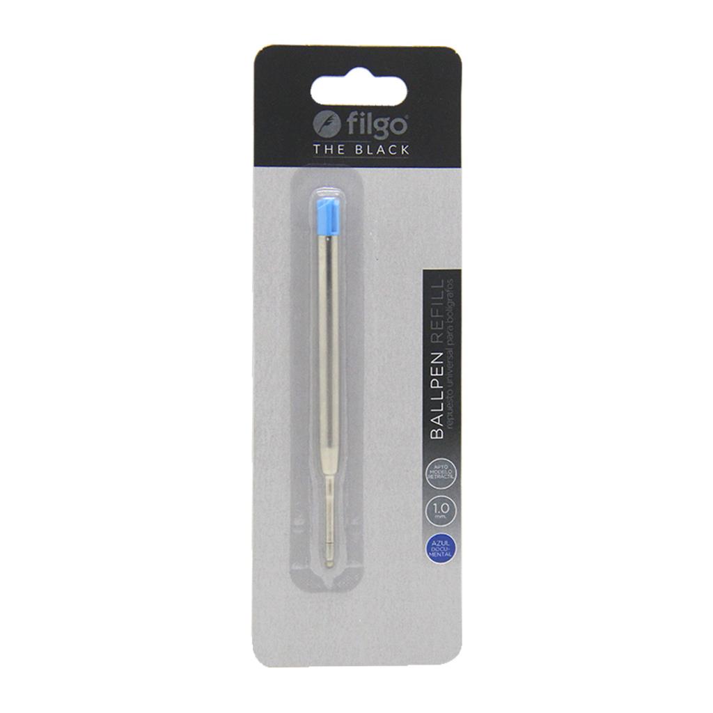 REPUESTO LAPICERA FILGO THE BLACK 1.0MM AZUL E/BL ( B1003 )