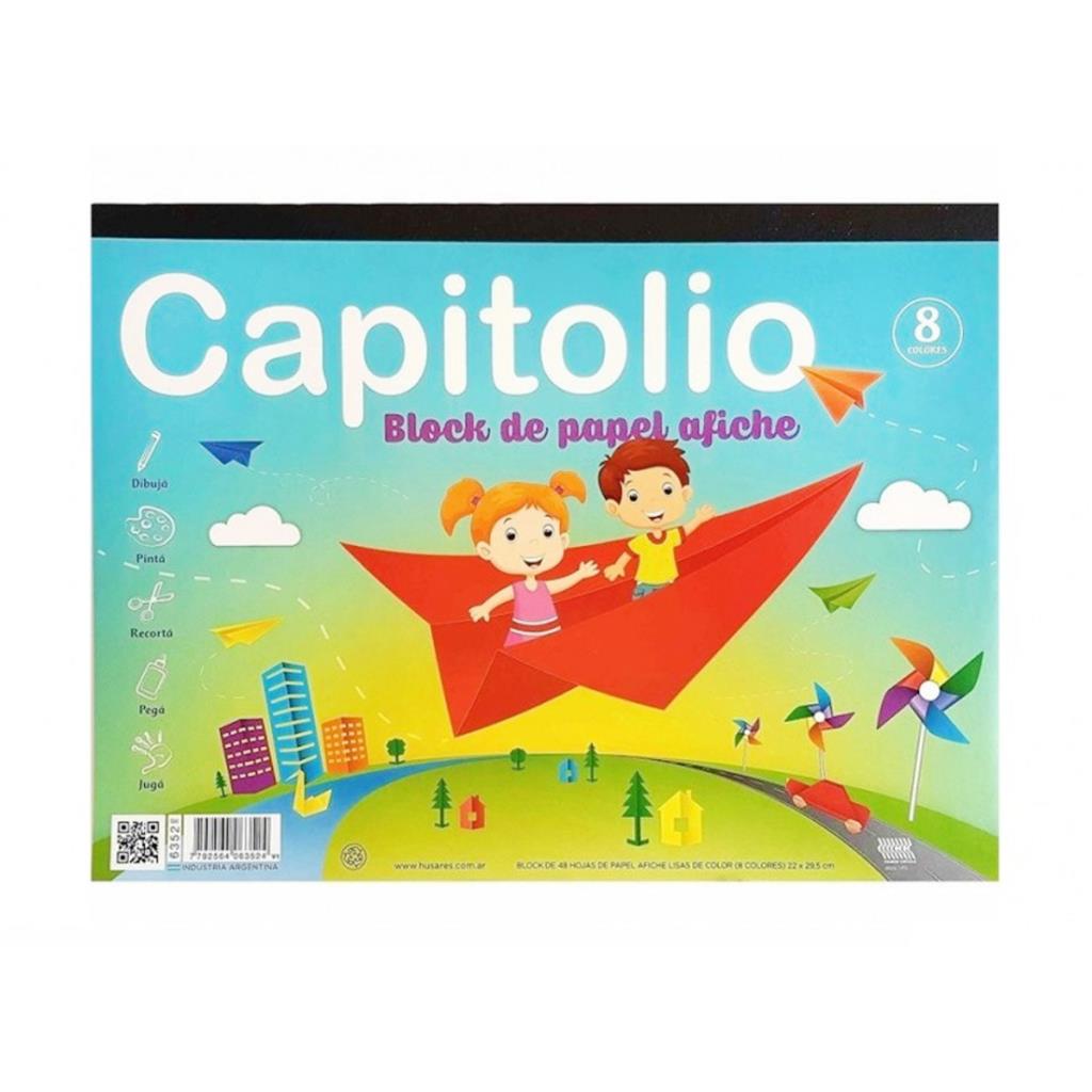 BLOCK DE PAPEL AFICHE CAPITOLIO 22CM X 29.5CM X 48HJS ( 6352 )
