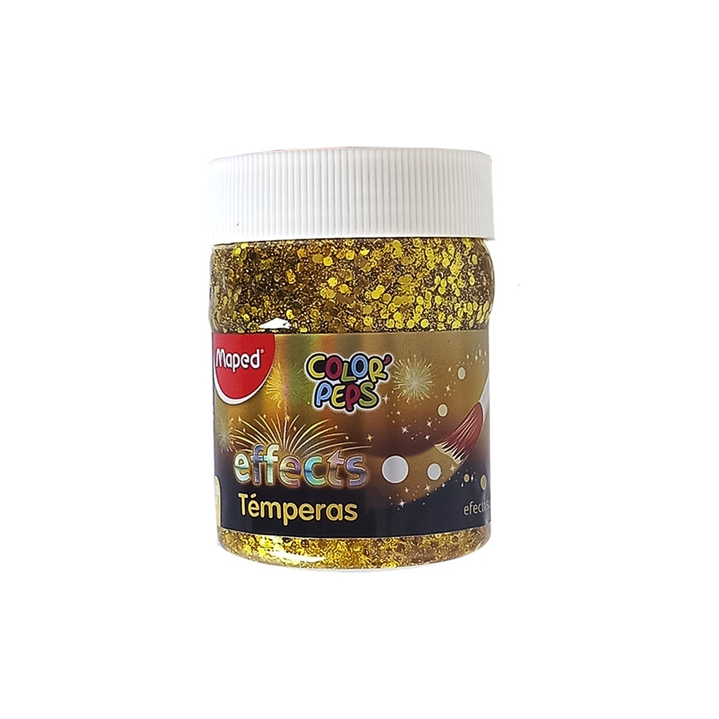 TEMPERA MAPED POTE 200ML ORO C/EFECTO ( 826945 )