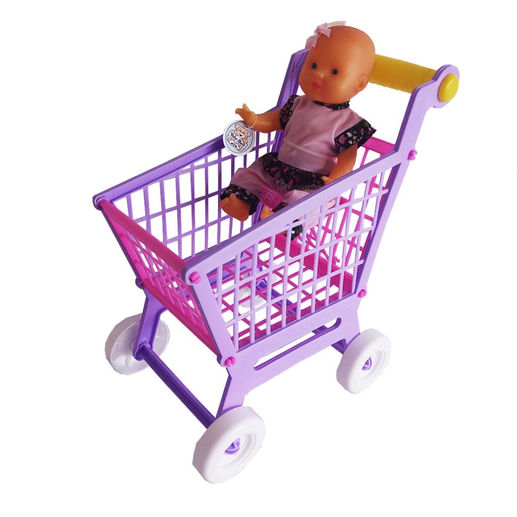 BEBE C/ CARRITO DE COMPRA YOLLY-BELL ( 134 )