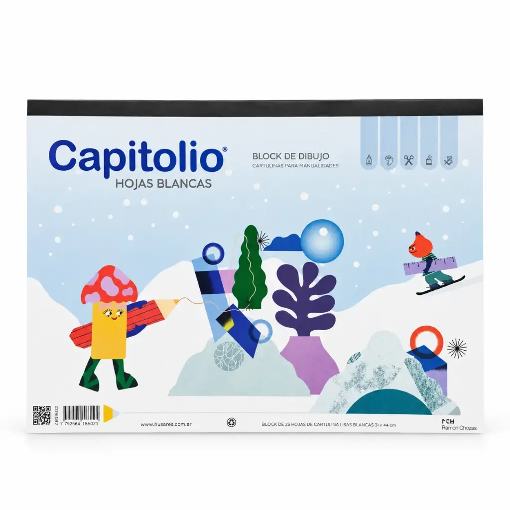 BLOCK DE DIBUJO N°6 CAPITOLIO BLANCO 25HJS ( 6362 )