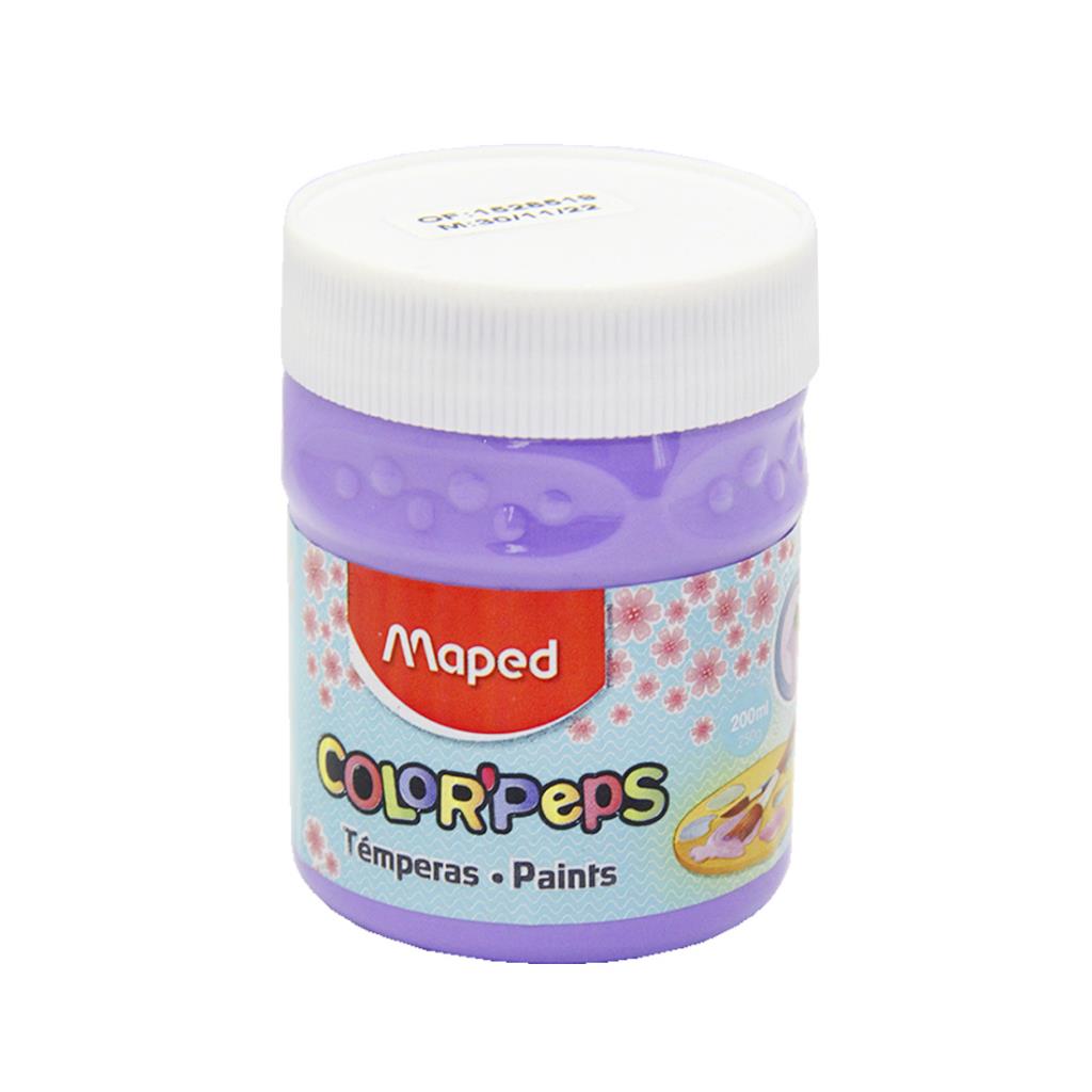 TEMPERA MAPED POTE 200ML VIOLETA PASTEL ( 826592 )