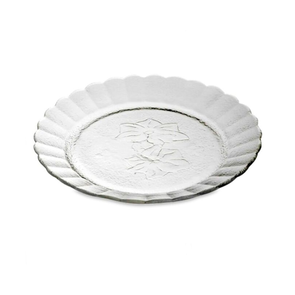 PLATO PLAYO VIDRIO ORQUIDEA DURAX 23CM