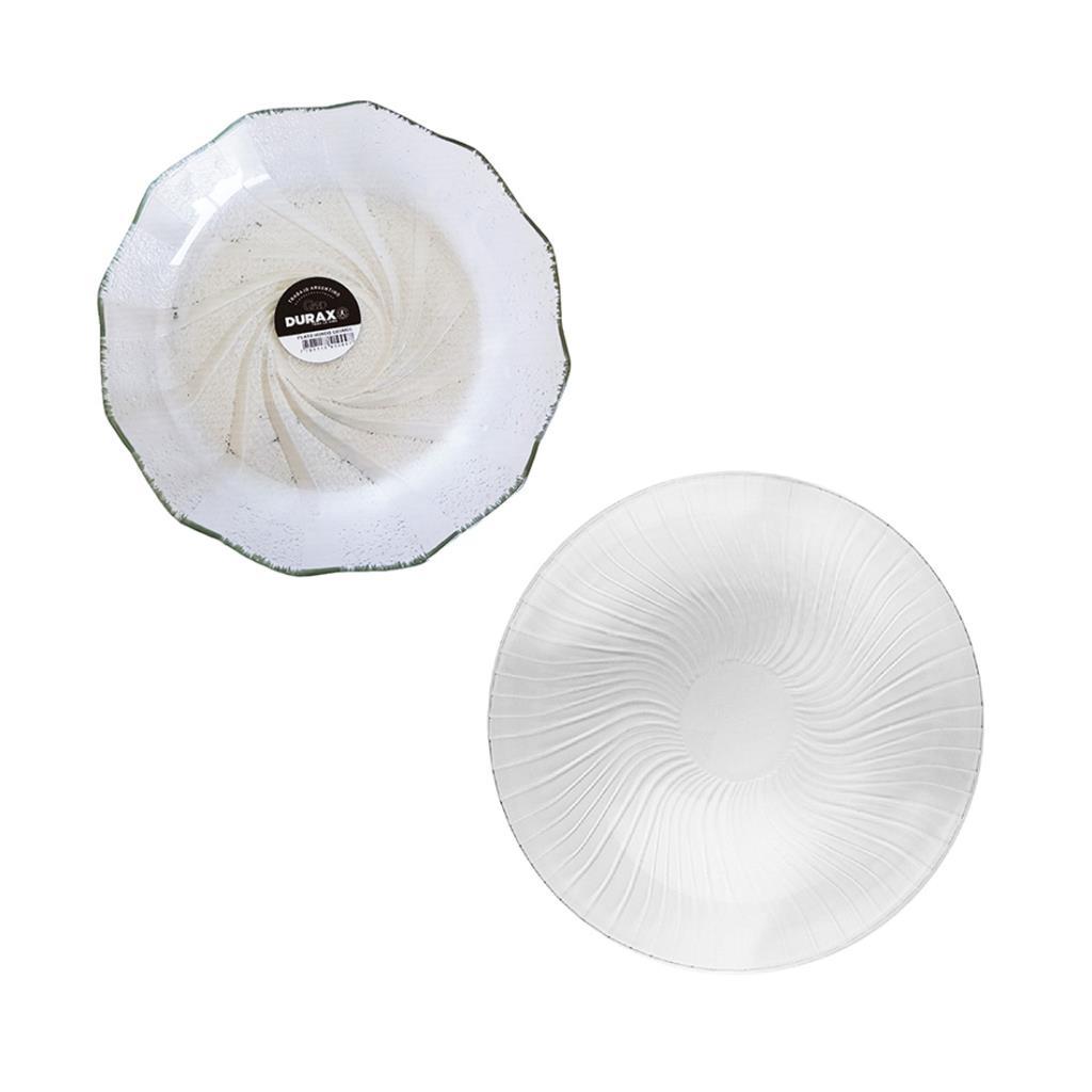 PLATO HONDO VIDRIO COSMOS DURAX 22CM