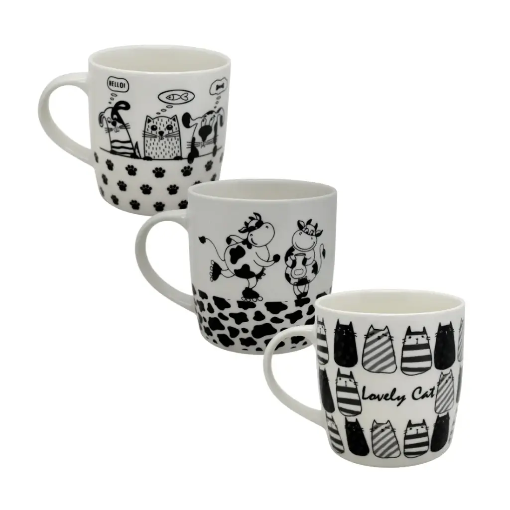TAZA CERAMICA ANIMALITOS 320ML