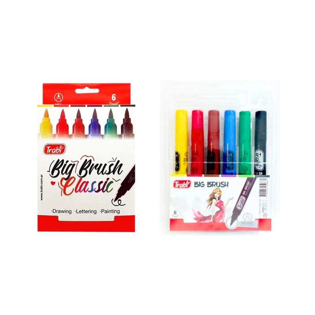MARCADOR TRABI BIG BRUSH CLASSIC X6 E/ BL - CJ